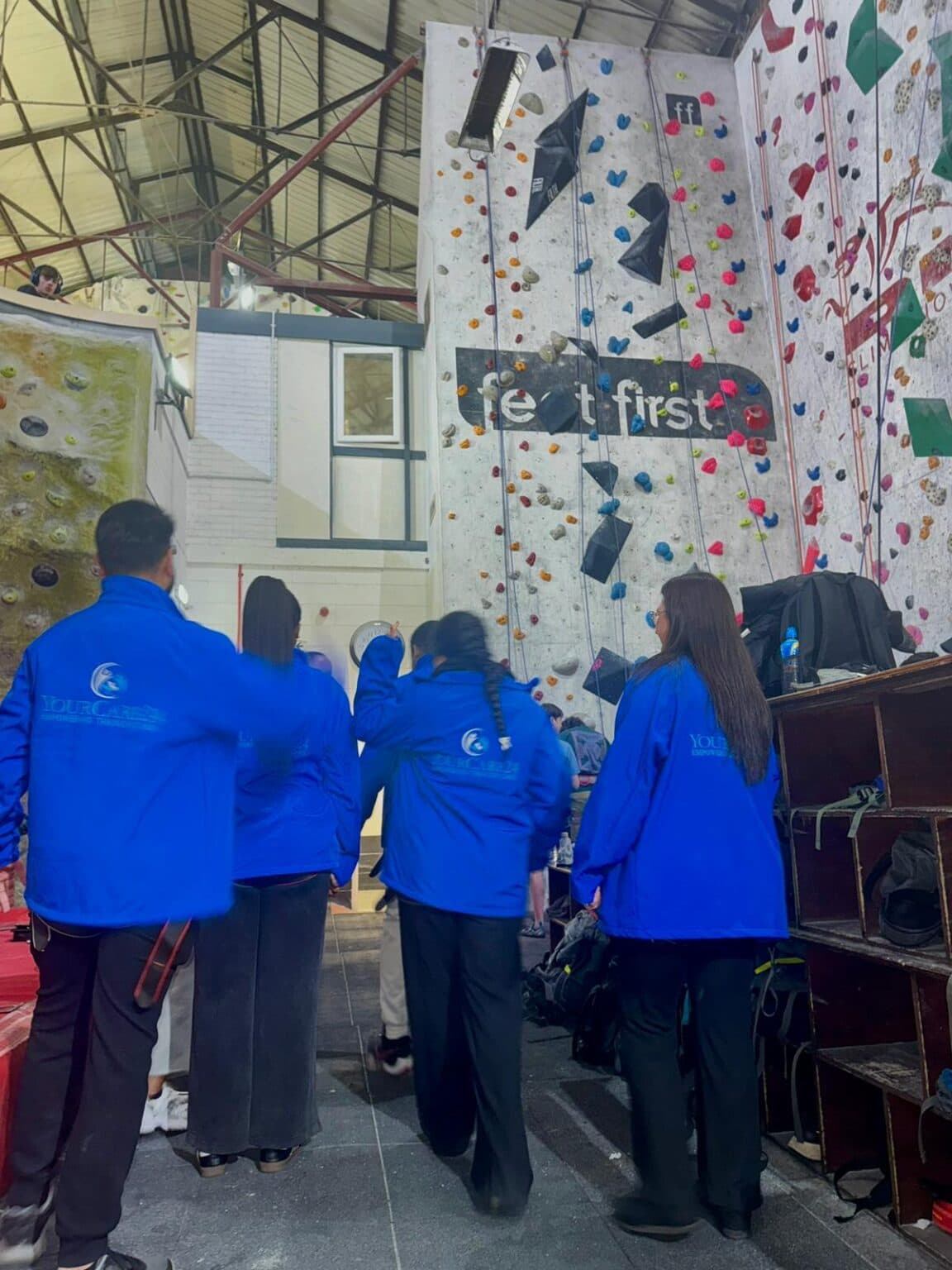 Rock Climbing with Lindley Group 2